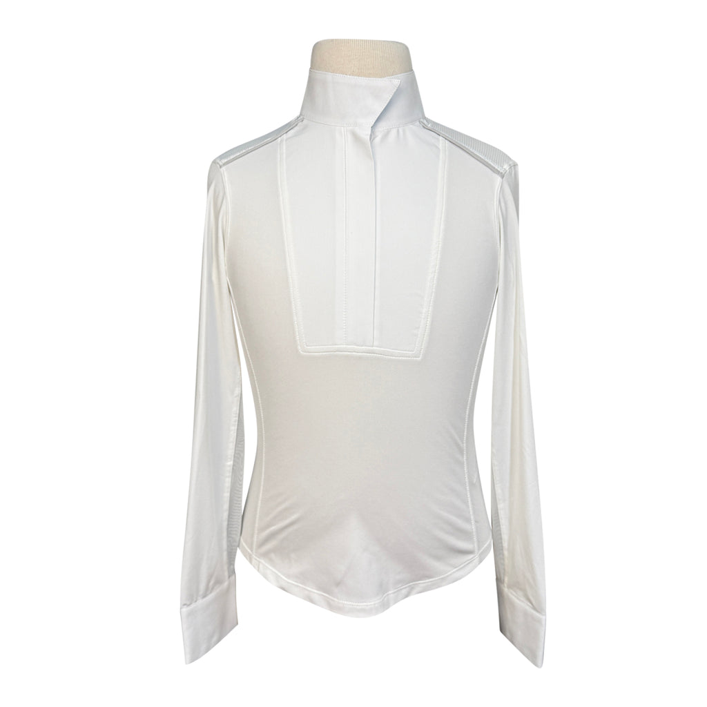 Chestnut Bay SkyCool® 'Liberty' Youth Long Sleeve Show Shirt in White/Floral 