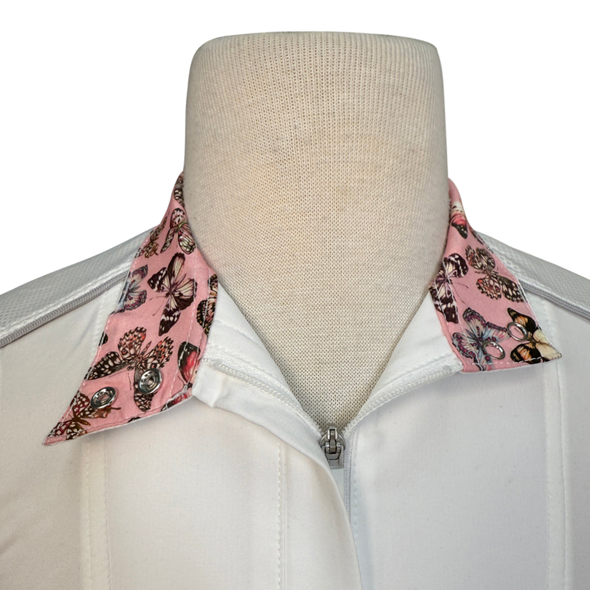 Chestnut Bay SkyCool® 'Liberty' Youth Long Sleeve Show Shirt in White/Butterflies