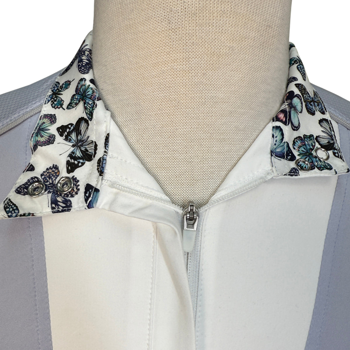 Chestnut Bay SkyCool® 'Liberty' Youth Long Sleeve Show Shirt in Wisteria/Butterflies