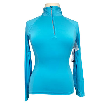 BloqUV Mock Zip Top in Light Turquoise