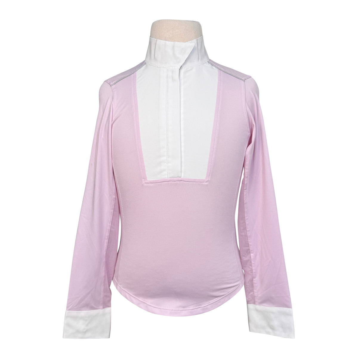 Chestnut Bay SkyCool 'Liberty' Youth Long Sleeve Show Shirt in Strawberry Milkshake