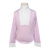 Chestnut Bay SkyCool® 'Liberty' Youth Long Sleeve Show Shirt in Pink/Butterflies