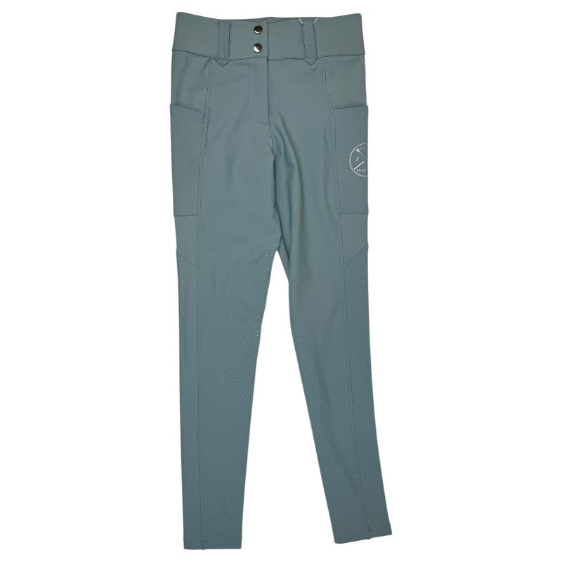 Free Ride Equestrian 'Lux' Knee Patch Breeches in Beachy Green