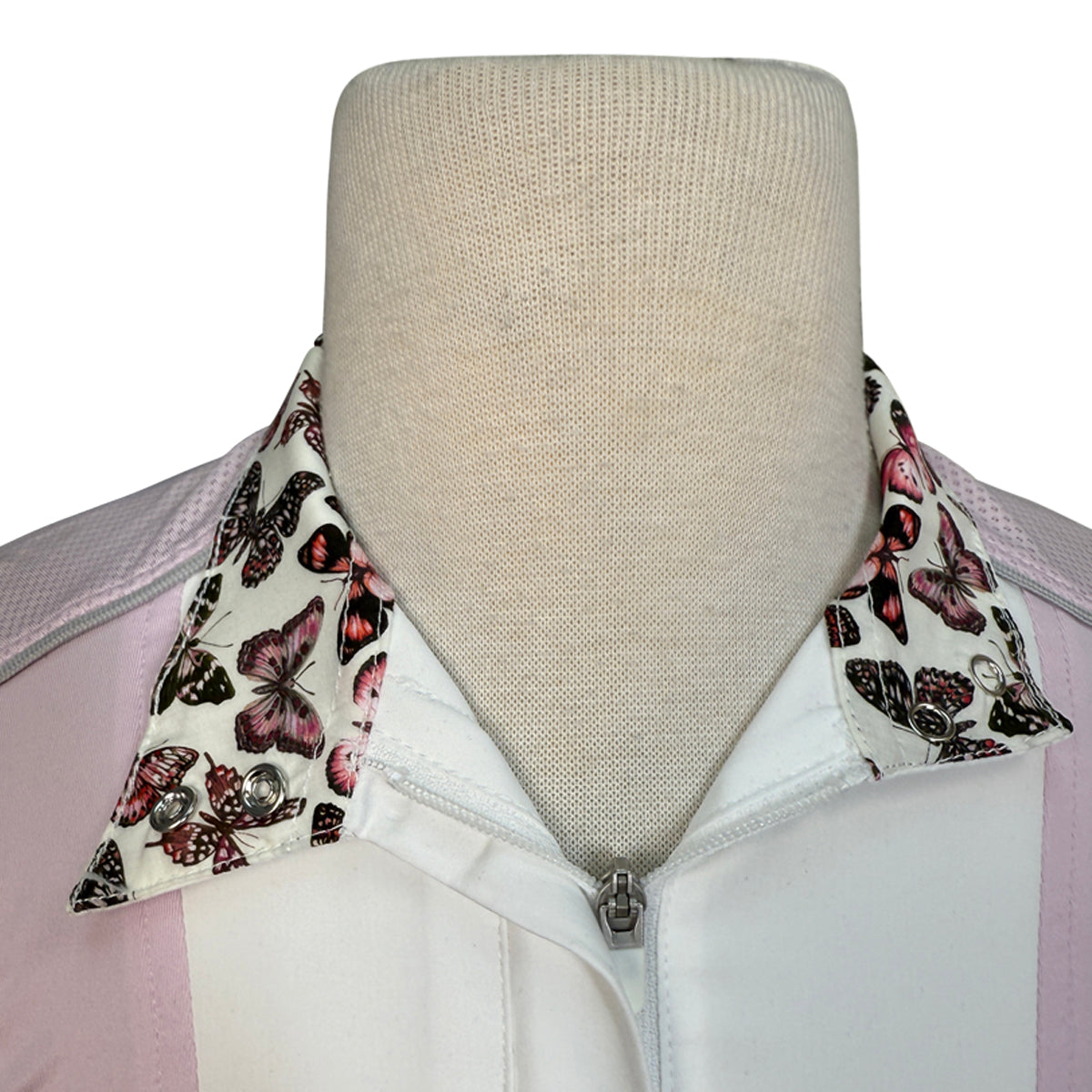 Chestnut Bay SkyCool® 'Liberty' Youth Long Sleeve Show Shirt in Pink/Butterflies