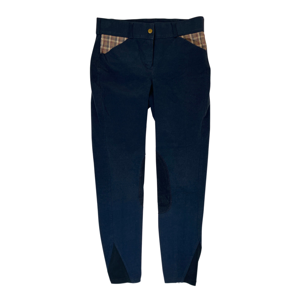 Dover Saddlery 'Dalton' Classic Knee Patch Breeches in Navy