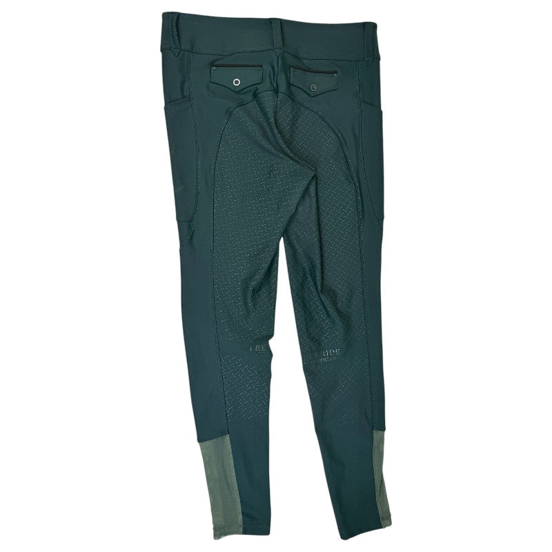Free Ride Equestrian 'Lux' Full Seat Breeches in Forest Green