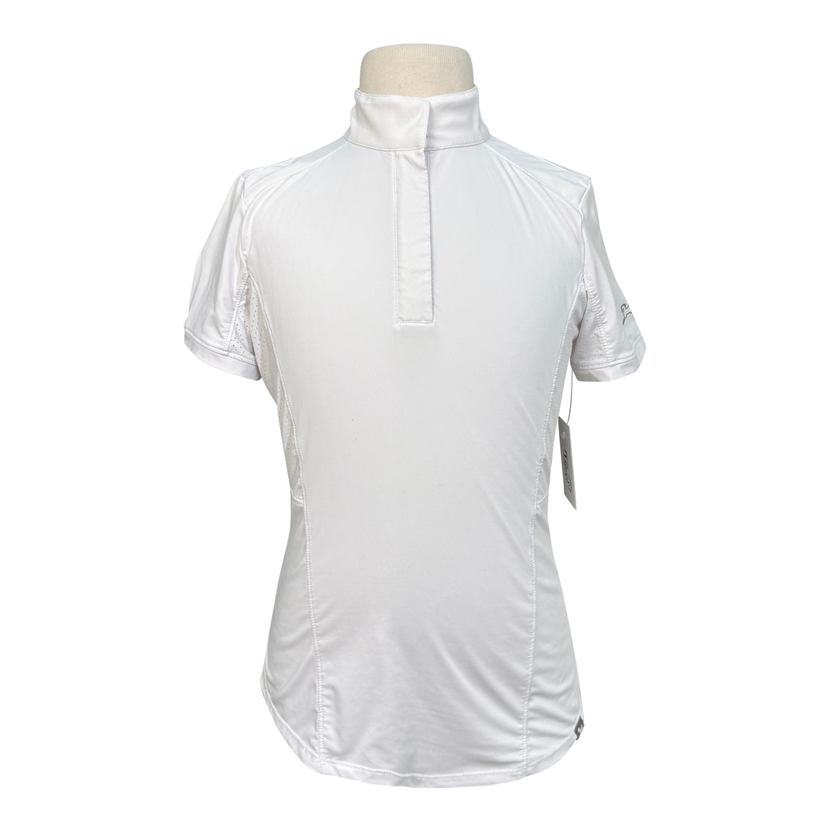 RJ Classics &#39;Brynn Jr&#39; Short Sleeve Show Shirt in White/Pastel Horseshoes