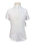 RJ Classics 'Brynn Jr' Short Sleeve Show Shirt in White/Pastel Horseshoes