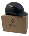 Charles Owen 'Luna' Wide Peak Helmet in Black Matte/Black Gloss 
