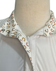 RJ Classics 'Brynn Jr' Short Sleeve Show Shirt in White/Pastel Horseshoes