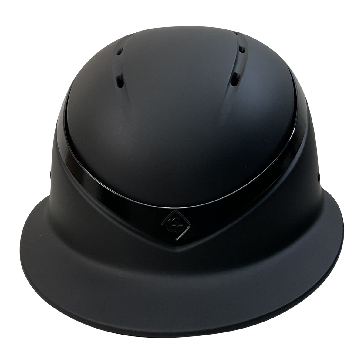 Charles Owen 'Luna' Wide Peak Helmet in Black Matte/Black Gloss 