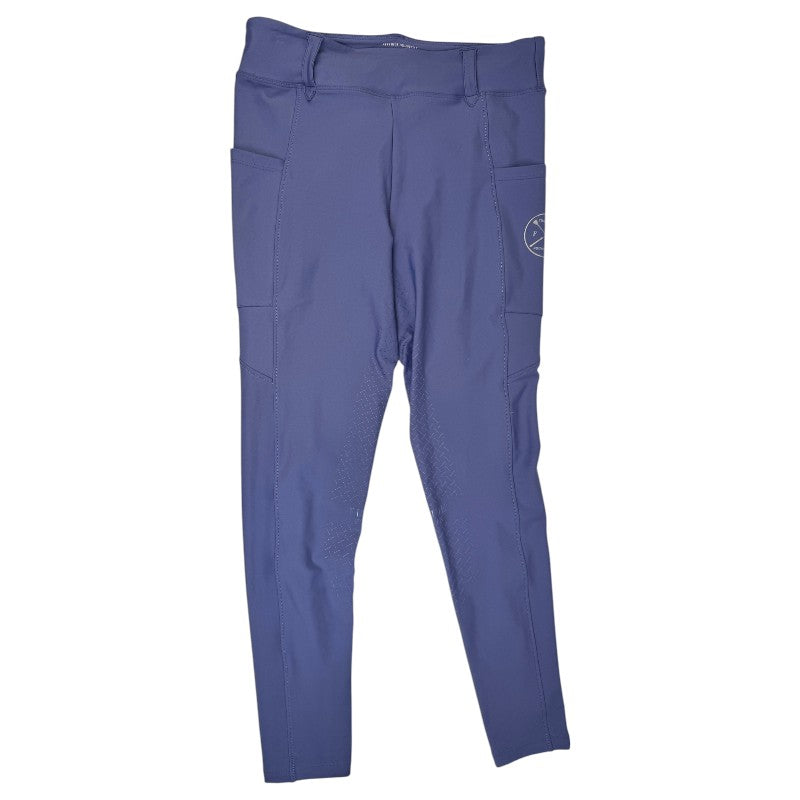 Free Ride Equestrian 'Lux Hybrid' Full Seat Breeches in Purple