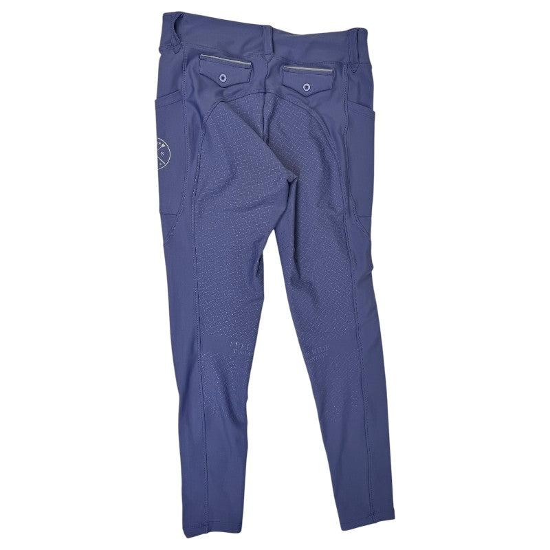 Free Ride Equestrian 'Lux Hybrid' Full Seat Breeches in Purple