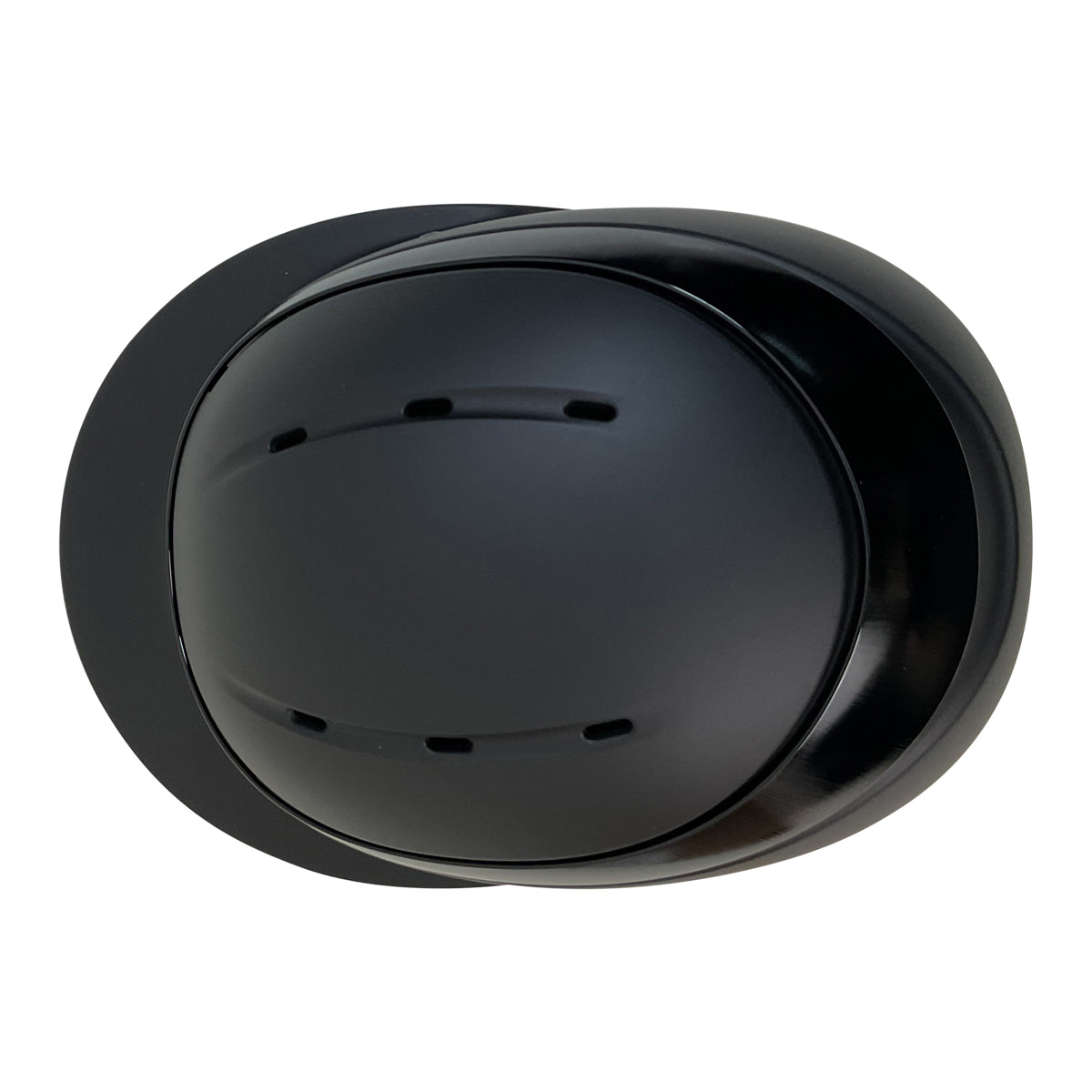 Charles Owen 'Luna' Wide Peak Helmet in Black Matte/Black Gloss 