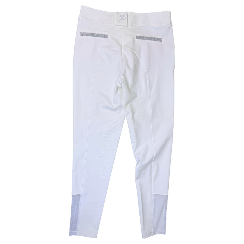 Free Ride Equestrian 'Pro' Knee Patch Breech in White