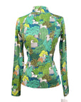 Espoir Quarter Zip Sun Shirt in Enchanted Forest