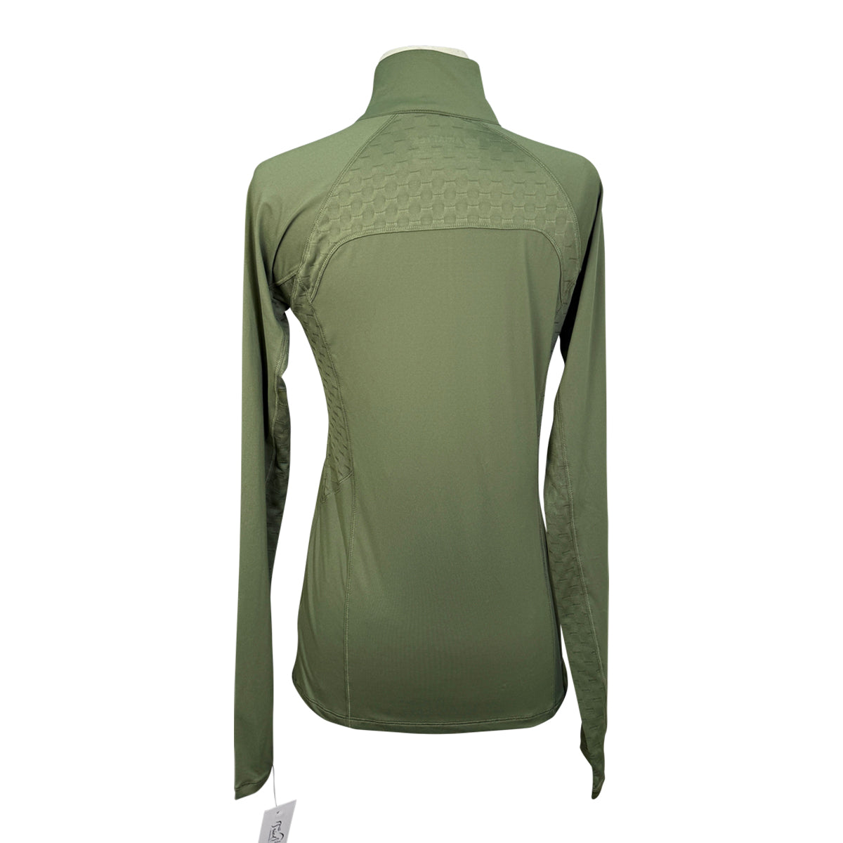 Arista 1/4 Zip Riding Shirt in Olive Green 