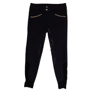 Equinavia 'Madeleine' Silicone Full Seat Breeches in Black