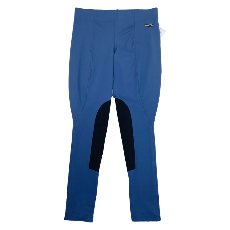 Kerrits Flow Rise Performance Tight in Blue/Black - Women's Large