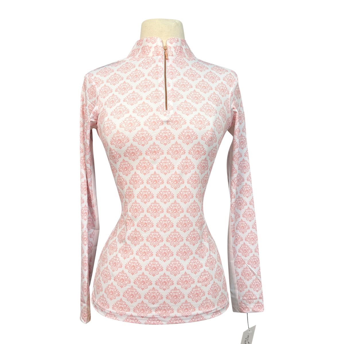 Equine & Design 'Sarah' Shirt in Pink Horse Damask