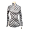 Equine & Design 'Sarah' Shirt in Black Horse Damask - Women's Small