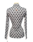 Equine & Design 'Sarah' Shirt in Black Horse Damask - Women's Small