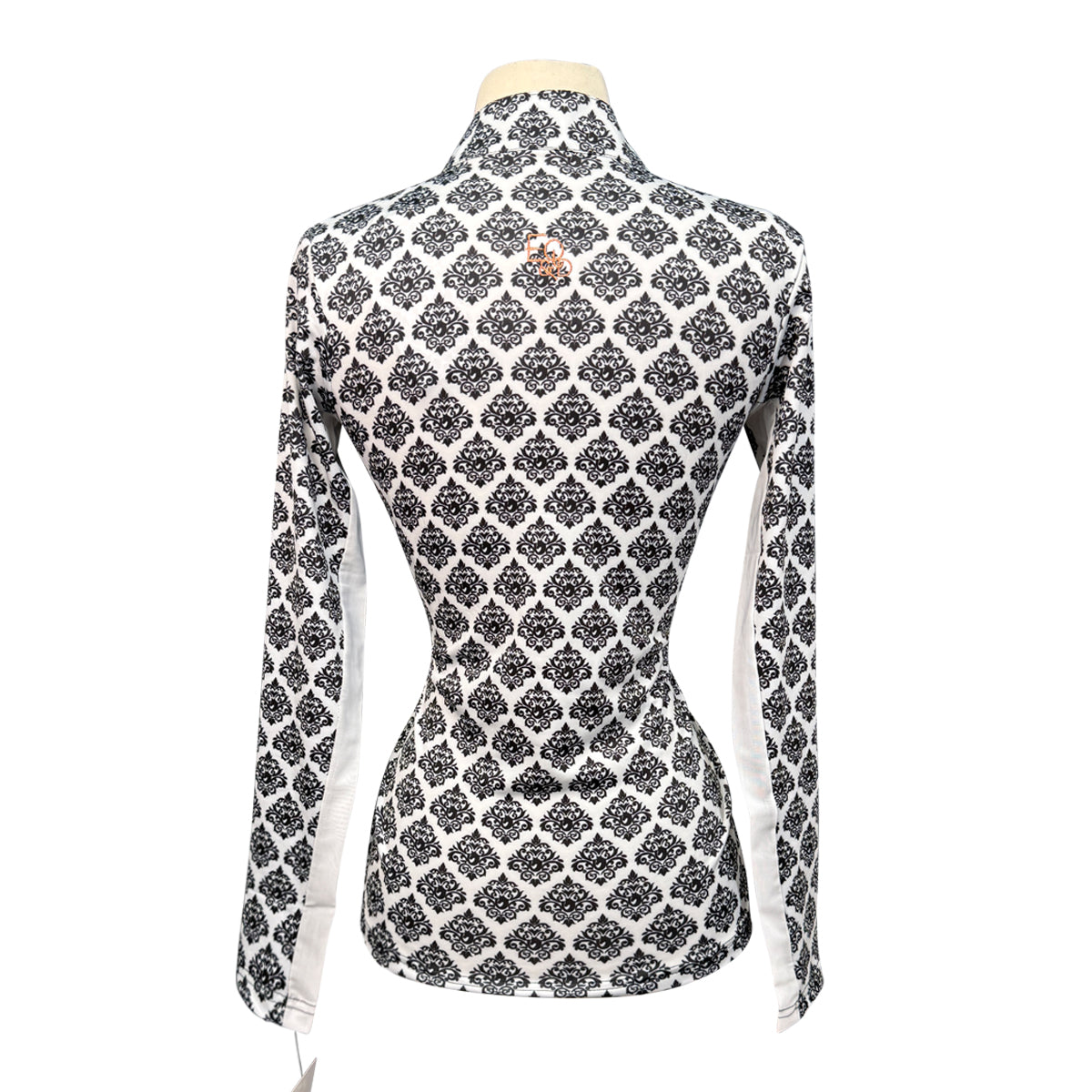 Equine &amp; Design 'Sarah' Shirt in Black Horse Damask