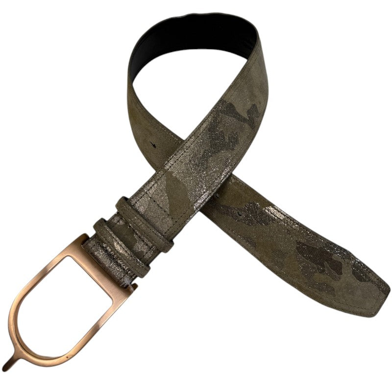 G. Duftler Designs Spur Belt in Camo Suede