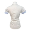 AA Platinum Short Sleeve Show Shirt in White/Light Blue