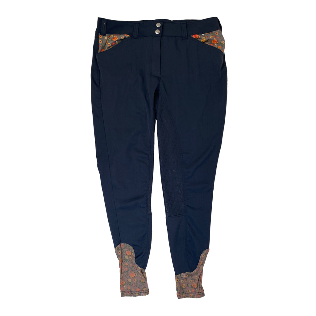 Ecorider By TuffRider Ladies Acadia Full Seat Breeches in Navy