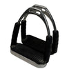Herm Sprenger 'System-4' Stirrup Irons in Stainless Steel/Black