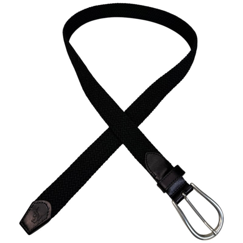 Anna Scarpati Braided Belt in Black
