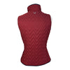 Ariat 'Ashley' Insulated Vest in Burgundy/Fox Hunting - Women's Small