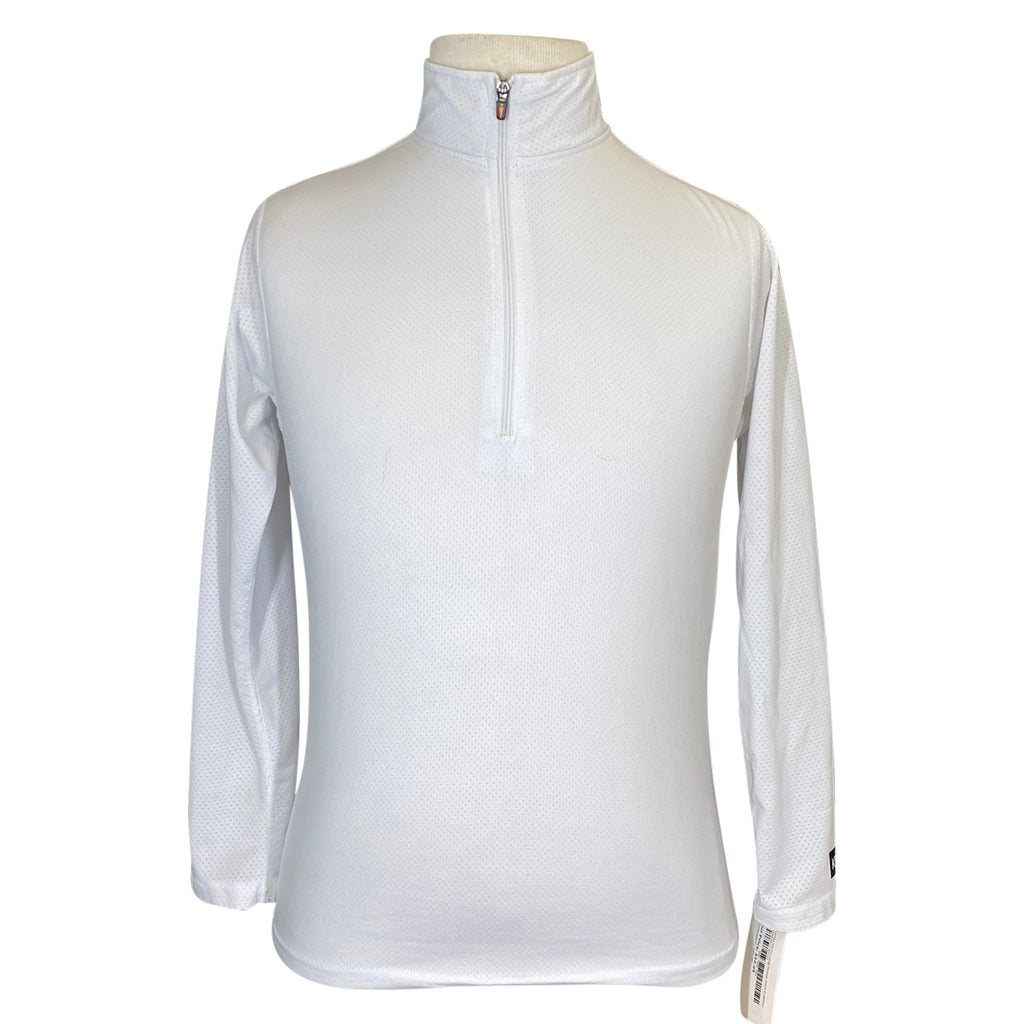 Kerrits Kids 'Ice Fil Lite' Long Sleeve Shirt in White - Children's Small