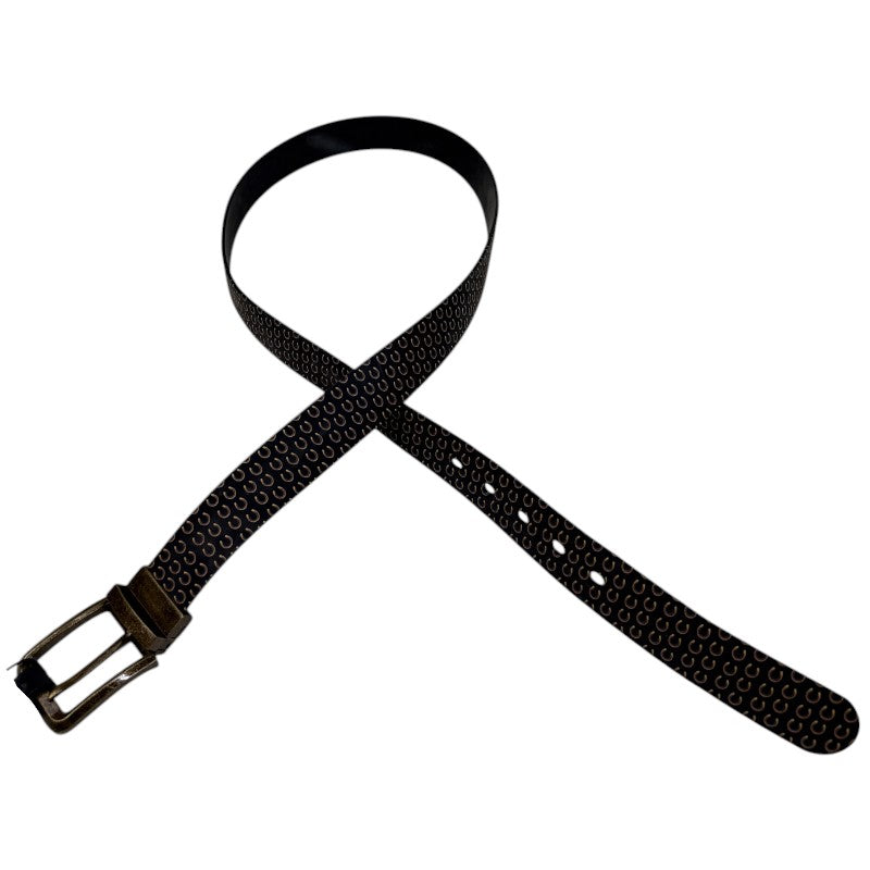 C4 Belt in Black/Horseshoes - Cut to fit