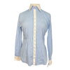 Fior Da Liso Marit Shirt in Blue Plaid 