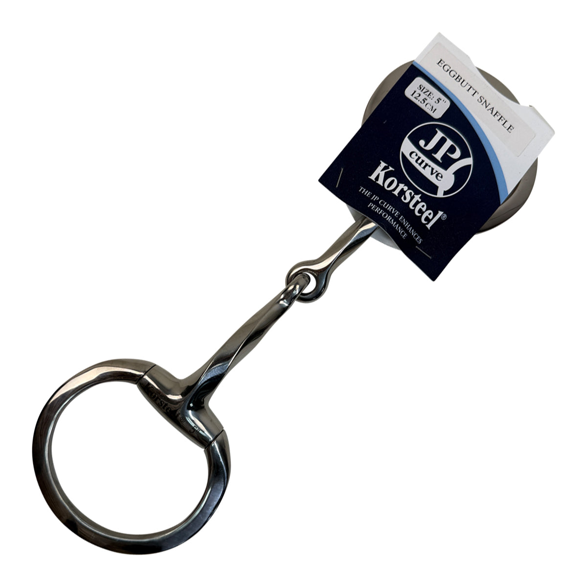 Korsteel Eggbutt Slow Twist Snaffle in Stainless Steel 