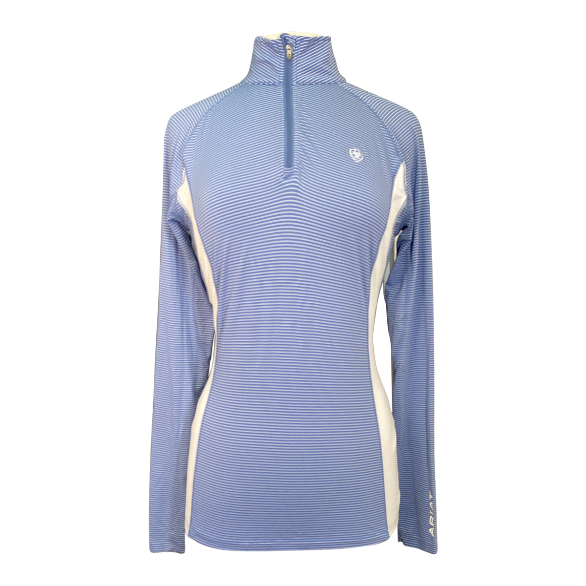 Ariat TEK 'Heat Series' Long Sleeve Shirt in Blue/White