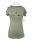 Spiced Equestrian 'Camp' Tee in Forest - Women's Large