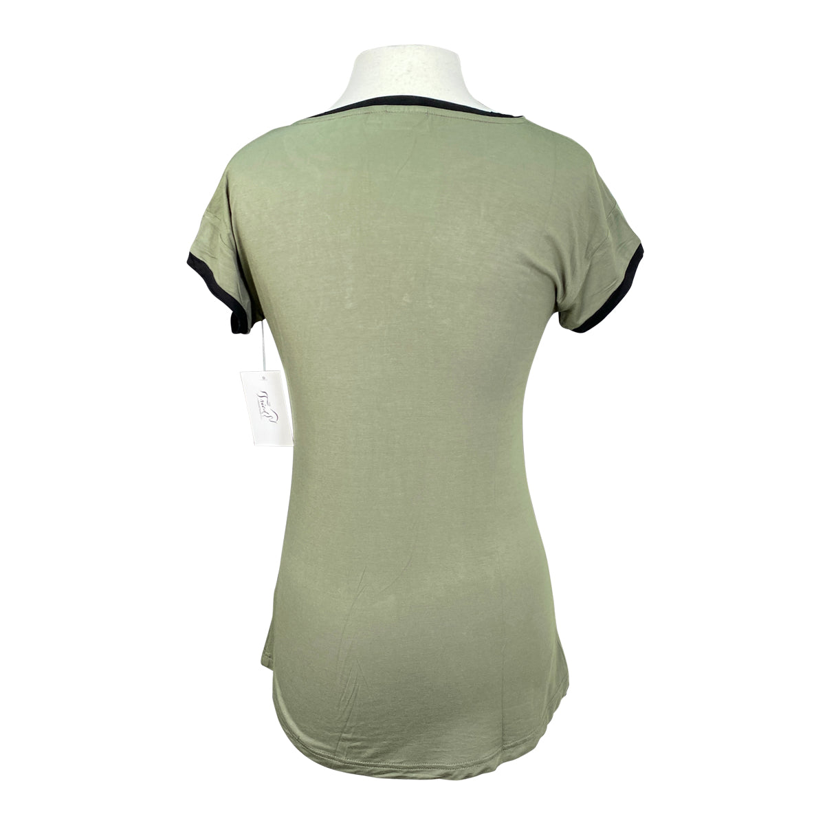 Spiced Equestrian 'Camp' Tee in Forest