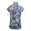 Kastel Cap Sleeve Shirt in Denim Floral
