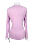 Hannah Childs Luna Long Sleeve Show Shirt in Lavendar 