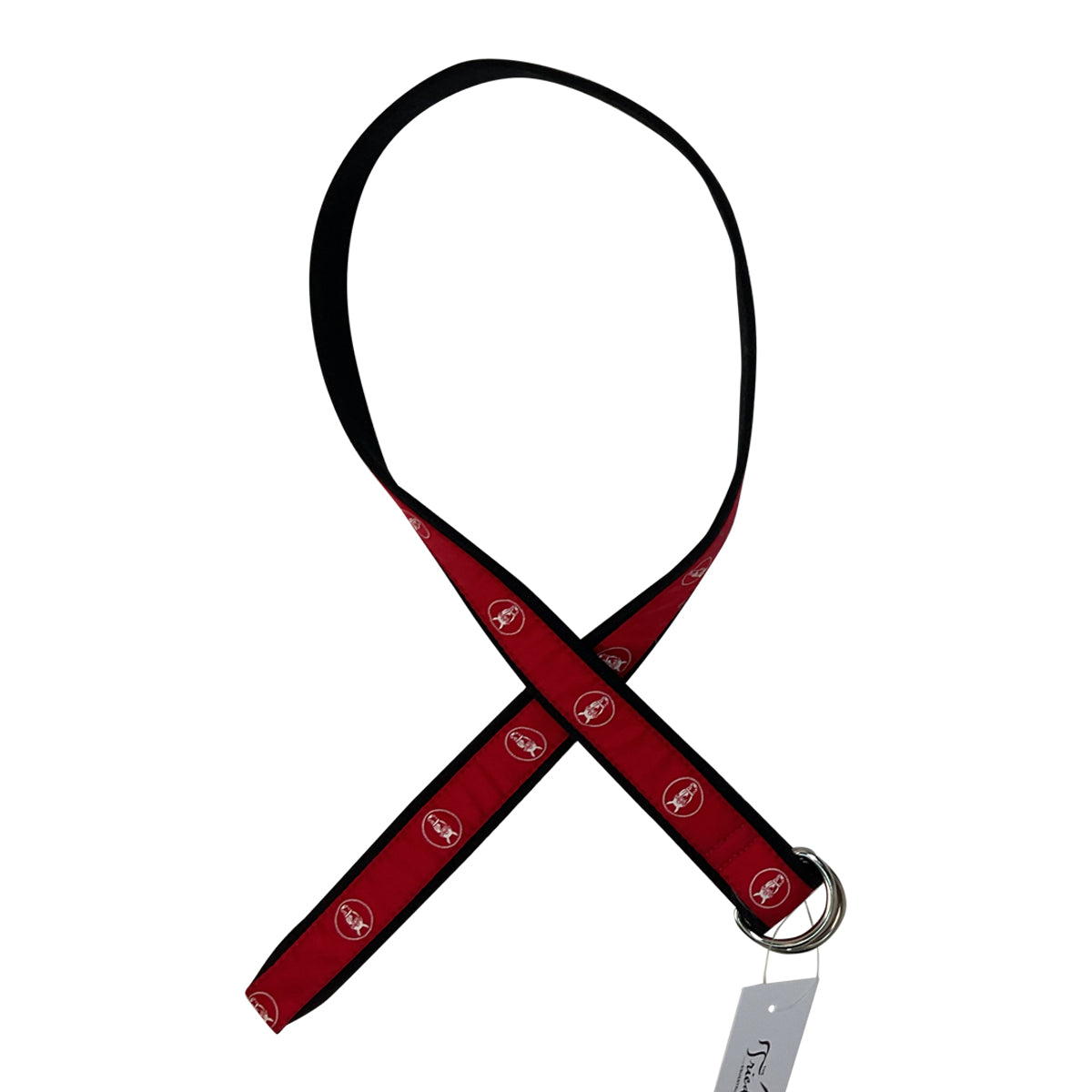 Vineyard Vines 'Heritage' Belt in Black/Red Horse