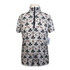 Kerrits Kids 'Summer Ride Ice Fil' Short Sleeve Shirt in White/Brown Horses 