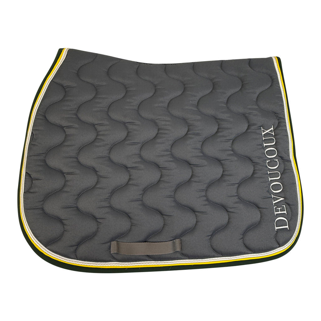 Devoucoux Quilted Saddle Pad in Grey 