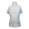 Romfh Chill Factor Short Sleeve Show Shirt in White/Rainbow Horses