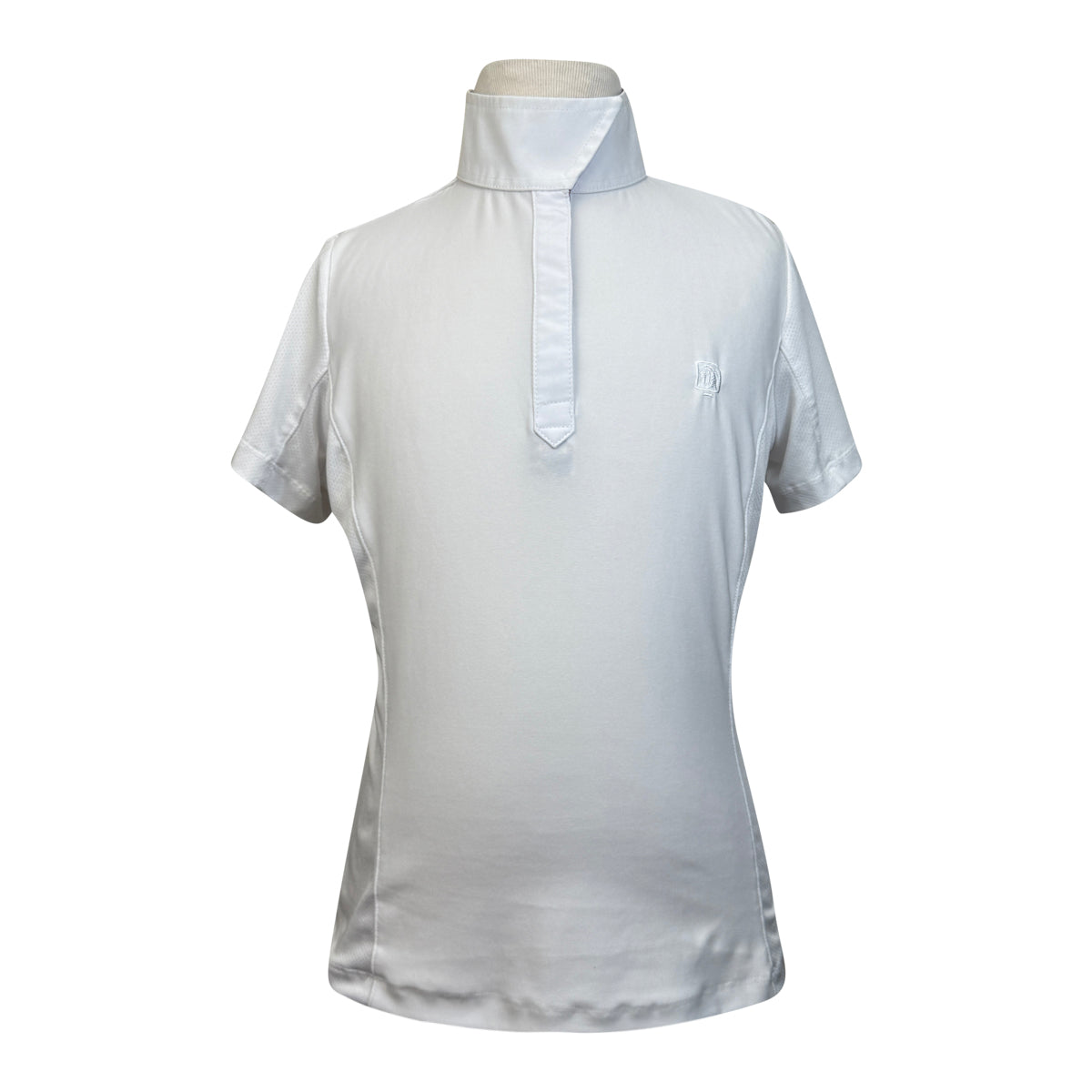 Romfh Chill Factor Short Sleeve Show Shirt in White/Rainbow Horses