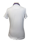 Romfh Chill Factor Short Sleeve Show Shirt in White/Rainbow Horses