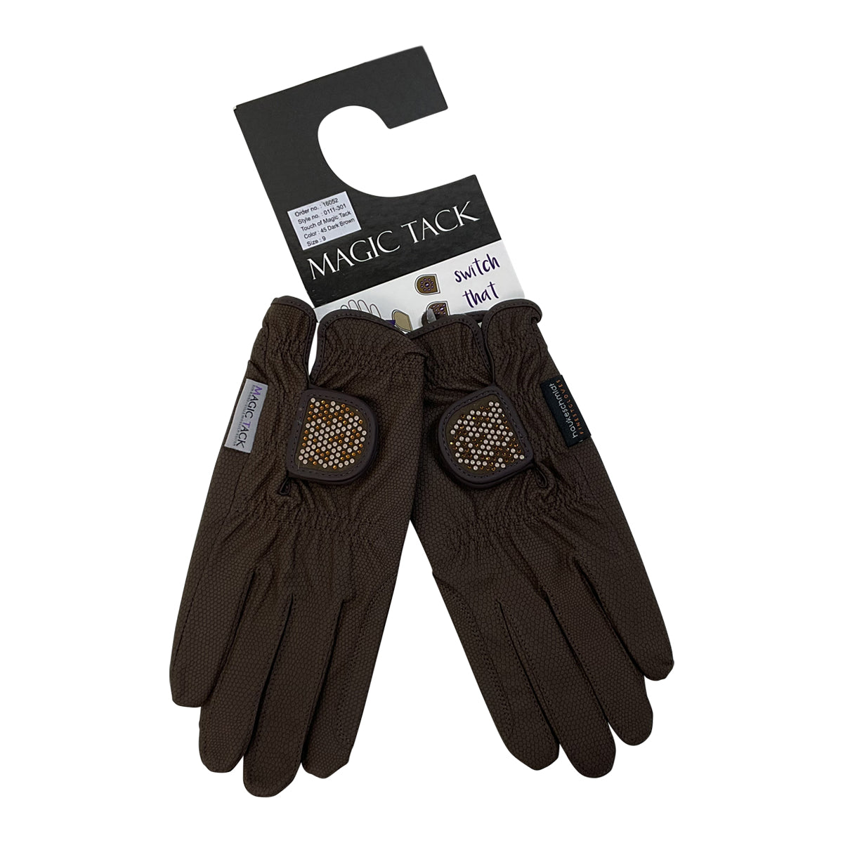 Haukeschmidt Touch of Gloves in Brown/Brown Crystals