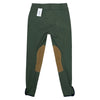 Back of Tailored Sportsman 'Trophy Hunter' Breeches in Loden Green/Tan - Women's 30R